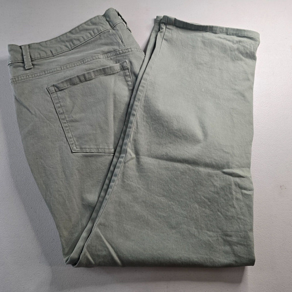 Charter Club Pants Women's 22W Green Lexington Straight Ankle - Picture 11 of 16